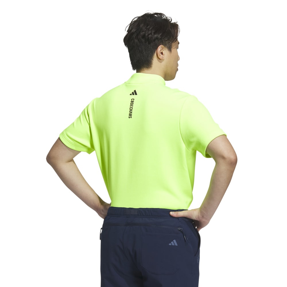 アディダス（adidas）（メンズ）ゴルフウェア コードカオス モックネック 半袖シャツ KSL87-JJ0223 YEL