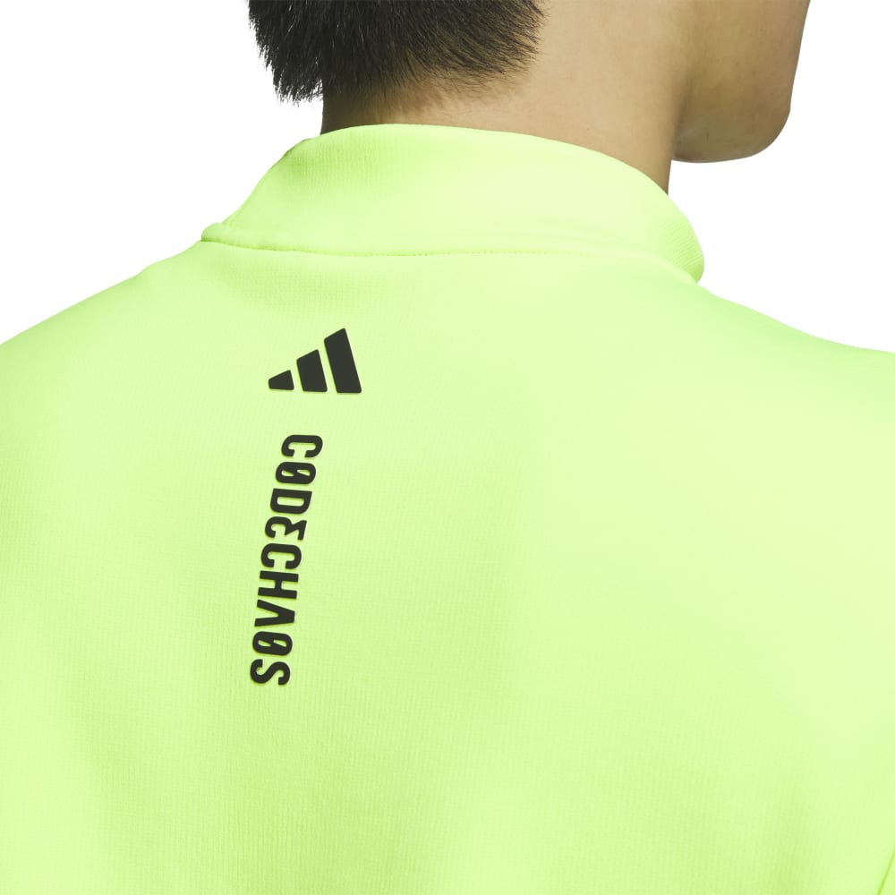 アディダス（adidas）（メンズ）ゴルフウェア コードカオス モックネック 半袖シャツ KSL87-JJ0223 YEL