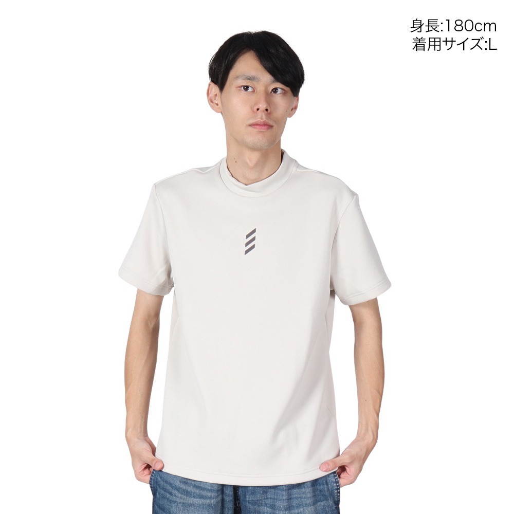 アディダス（adidas）（メンズ）ゴルフウェア コードカオス モックネック 半袖シャツKSL87-JJ0225 ALM