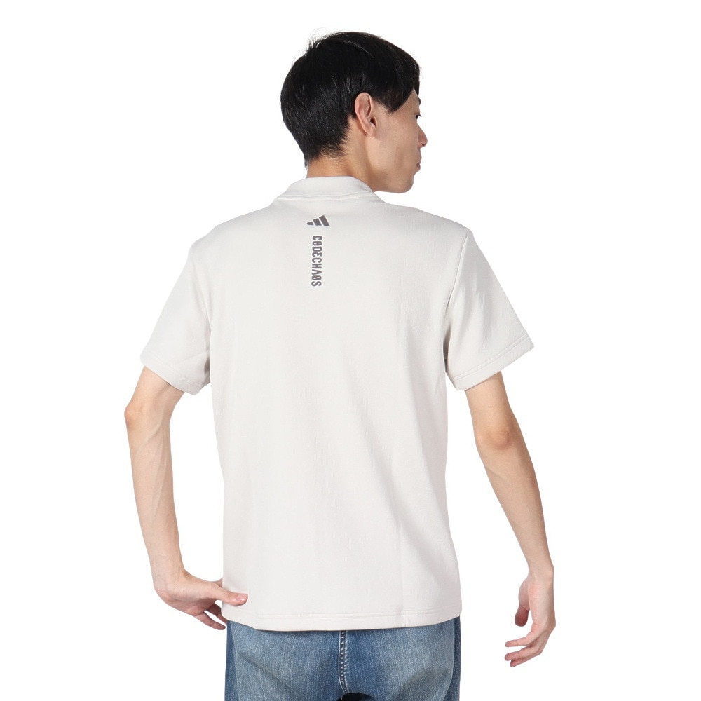アディダス（adidas）（メンズ）ゴルフウェア コードカオス モックネック 半袖シャツKSL87-JJ0225 ALM