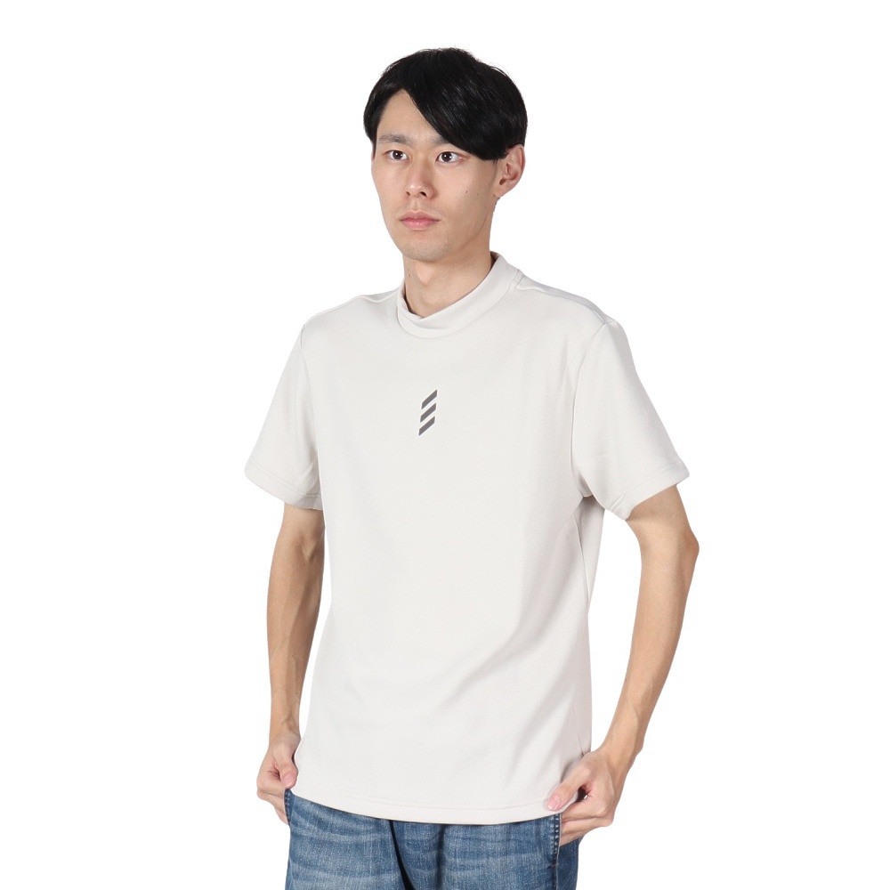 アディダス（adidas）（メンズ）ゴルフウェア コードカオス モックネック 半袖シャツKSL87-JJ0225 ALM