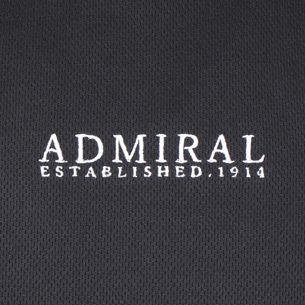アドミラル ゴルフ（Admiral GOLF）（メンズ）ゴルフウェア 吸水速乾 ハイネックシャツ ゴルフ 半袖 メンズ フラッグ モックネックシャツ ADMA498-BLK