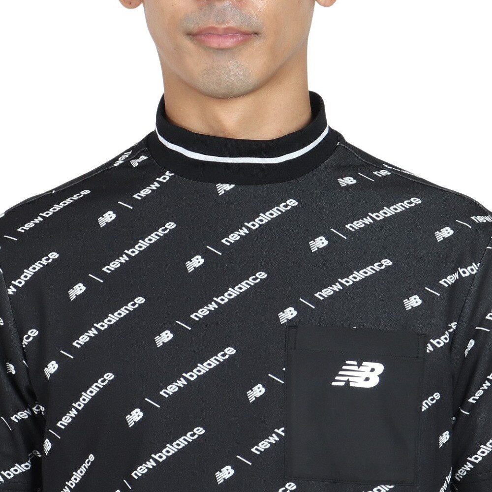 ニューバランス（new balance）（メンズ）ゴルフウェア UVケア 半袖モックネック ショートスリーブ プルオーバーシャツ 012-4266005-010