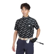 (メンズ)ゴルフウェア UVケア 半袖モックネック ショートスリーブ プルオーバーシャツ 012-4266005-010