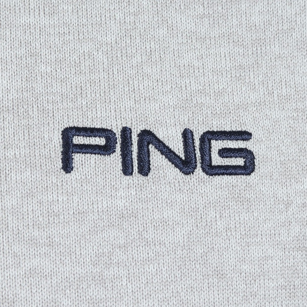 ピン（PING）（メンズ）ゴルフウェア 半袖モックネックニットプルオーバー 621-4275801-020
