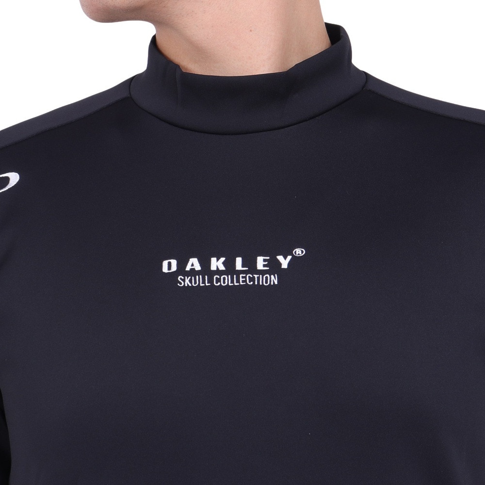 オークリー（OAKLEY）（メンズ）ゴルフウェア 吸汗速乾 SKULL END モック 半袖シャツ FOA406955-02E