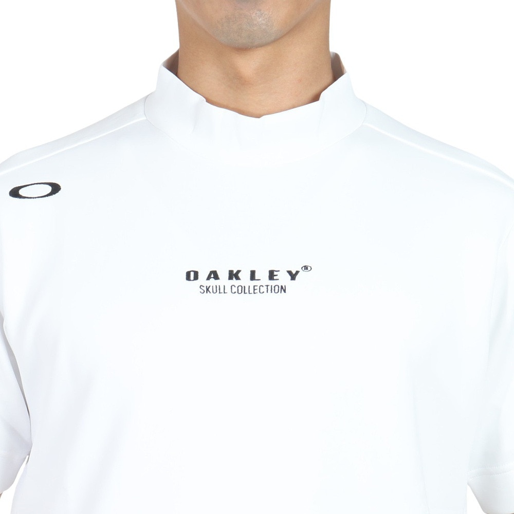 オークリー（OAKLEY）（メンズ）ゴルフウェア 吸汗速乾 SKULL END モック 半袖シャツ FOA406955-100