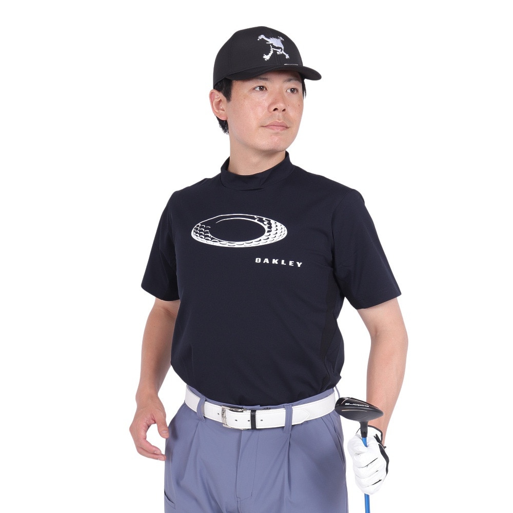 オークリー（OAKLEY）（メンズ）ゴルフウェア 吸汗速乾 ELI モック 半袖シャツ FOA406960-02E