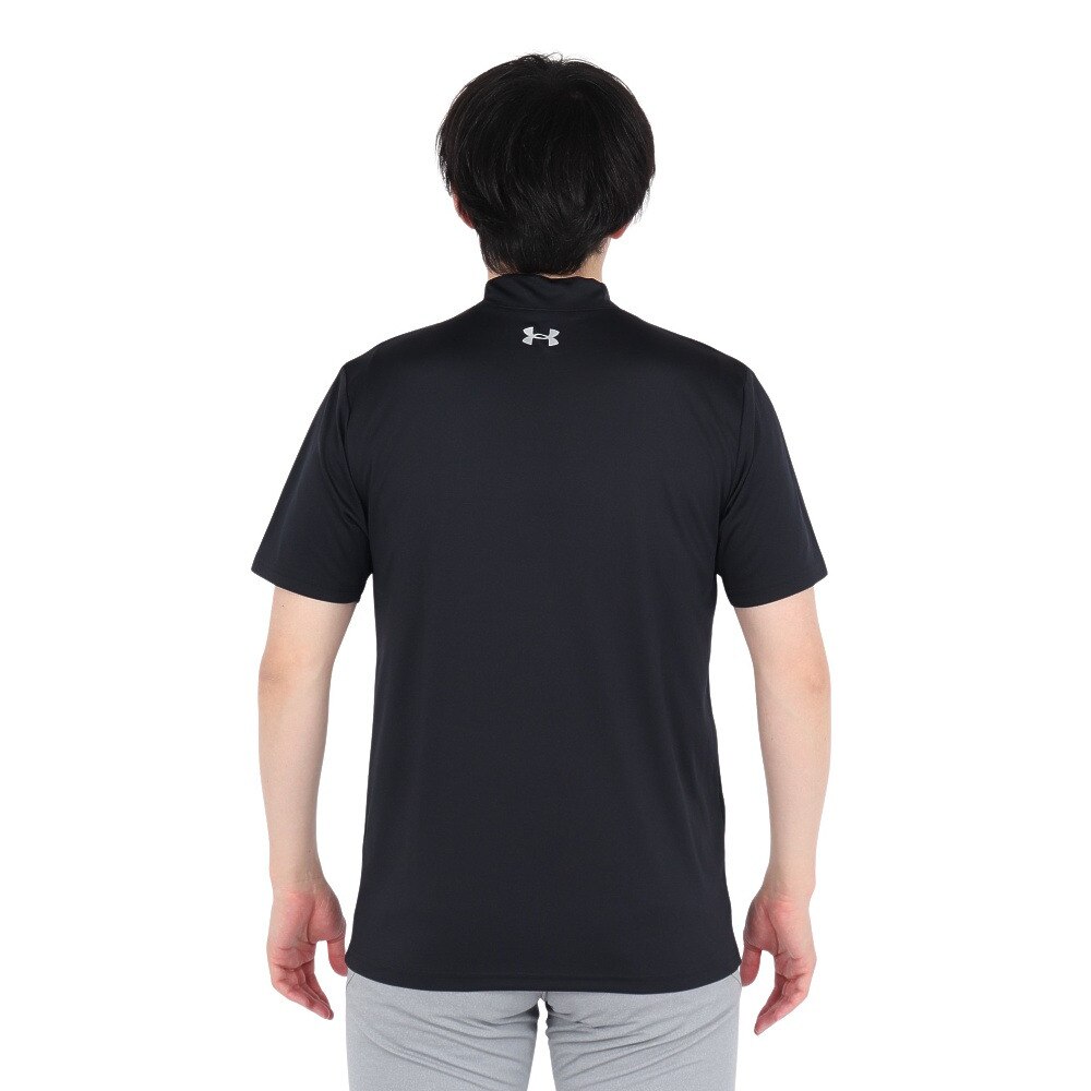 アンダーアーマー（UNDER ARMOUR）（メンズ）ゴルフウェア アーマードライ シェイディドロゴ 半袖 モックネックシャツ 6001251 001