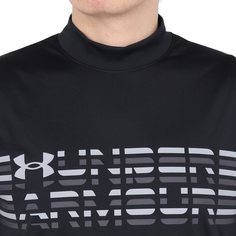 アンダーアーマー（UNDER ARMOUR）（メンズ）ゴルフウェア アーマードライ シェイディドロゴ 半袖 モックネックシャツ 6001251 001
