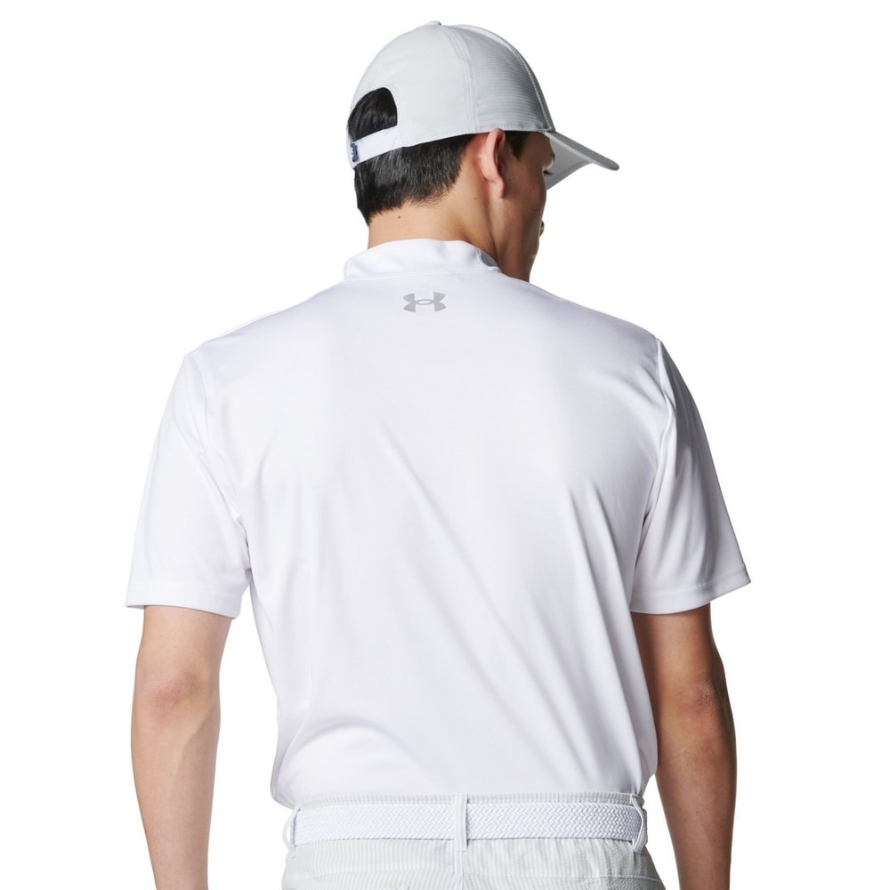 アンダーアーマー（UNDER ARMOUR）（メンズ）ゴルフウェア アーマードライ シェイディドロゴ 半袖 モックネックシャツ 6001251 100
