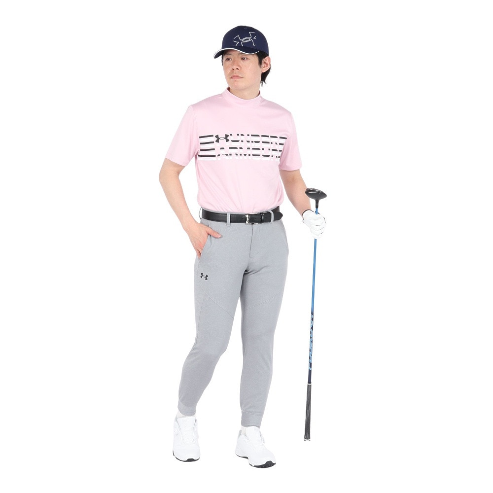 アンダーアーマー（UNDER ARMOUR）（メンズ）ゴルフウェア アーマードライ シェイディドロゴ 半袖 モックネックシャツ 6001251 647