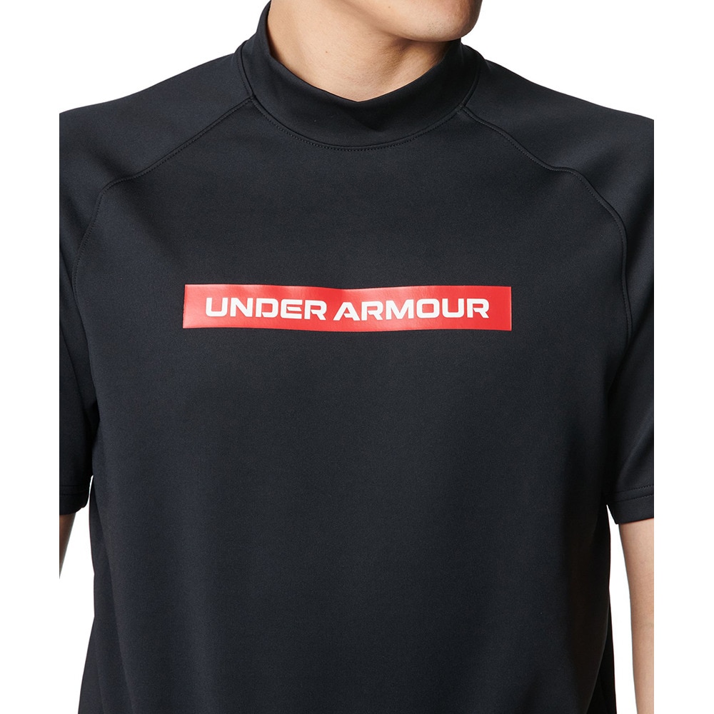 アンダーアーマー（UNDER ARMOUR）（メンズ）ゴルフウェア ドライブ アーマーニット モックネック 半袖シャツ 6001257 001
