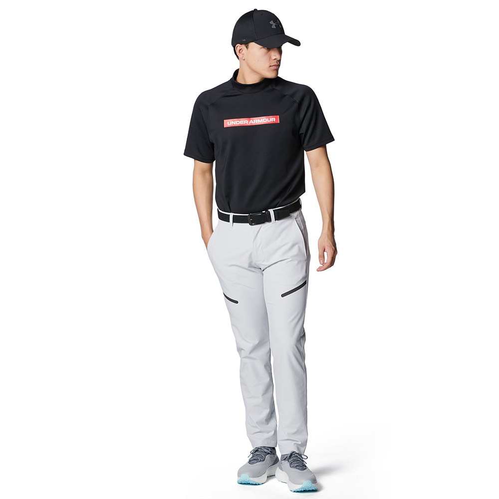 アンダーアーマー（UNDER ARMOUR）（メンズ）ゴルフウェア ドライブ アーマーニット モックネック 半袖シャツ 6001257 001