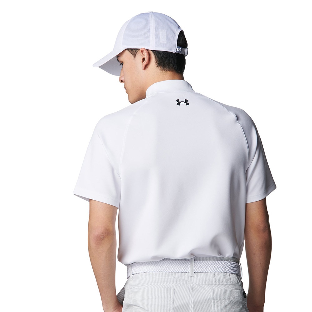 アンダーアーマー（UNDER ARMOUR）（メンズ）ゴルフウェア ドライブ アーマーニット モックネック 半袖シャツ 6001257 100