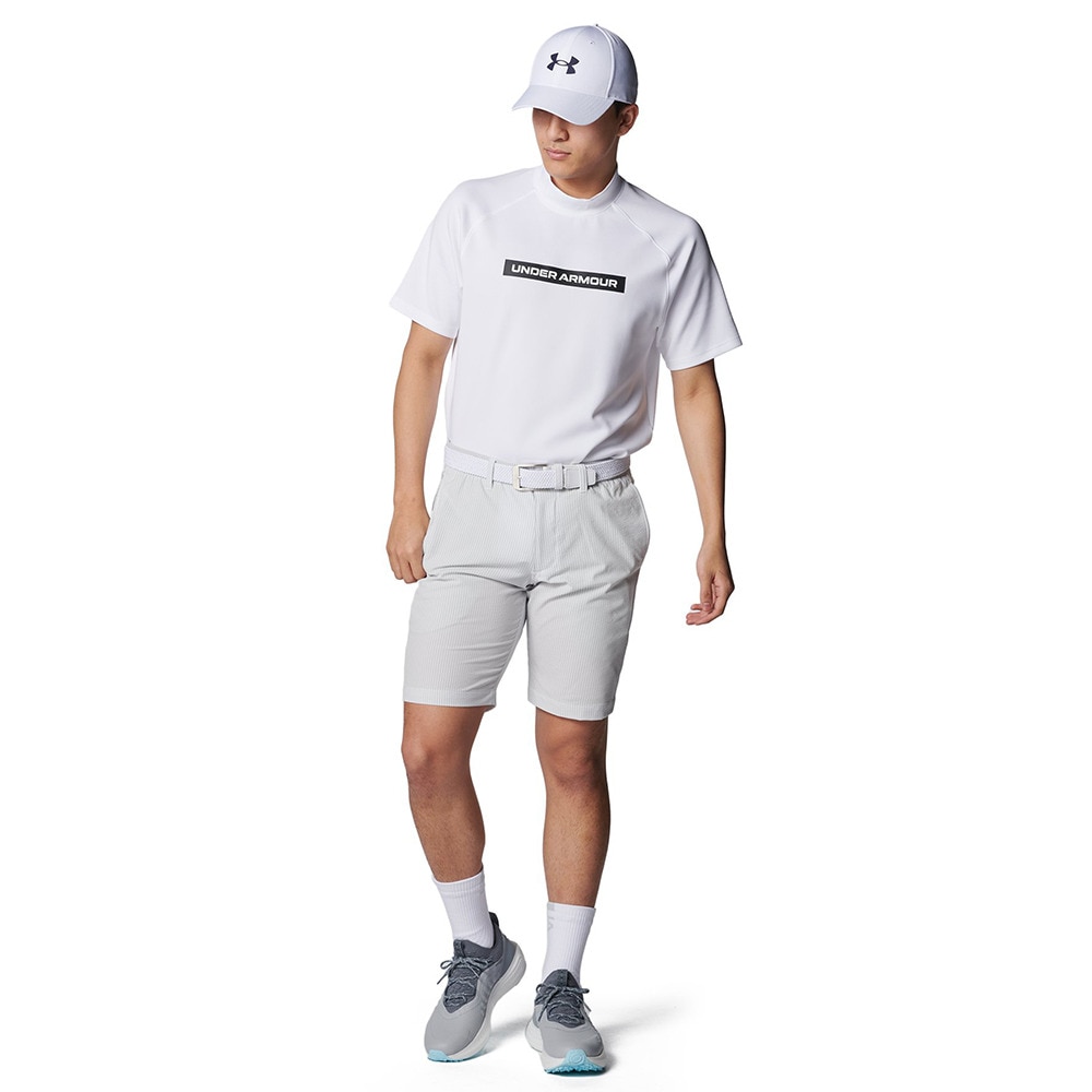 アンダーアーマー（UNDER ARMOUR）（メンズ）ゴルフウェア ドライブ アーマーニット モックネック 半袖シャツ 6001257 100