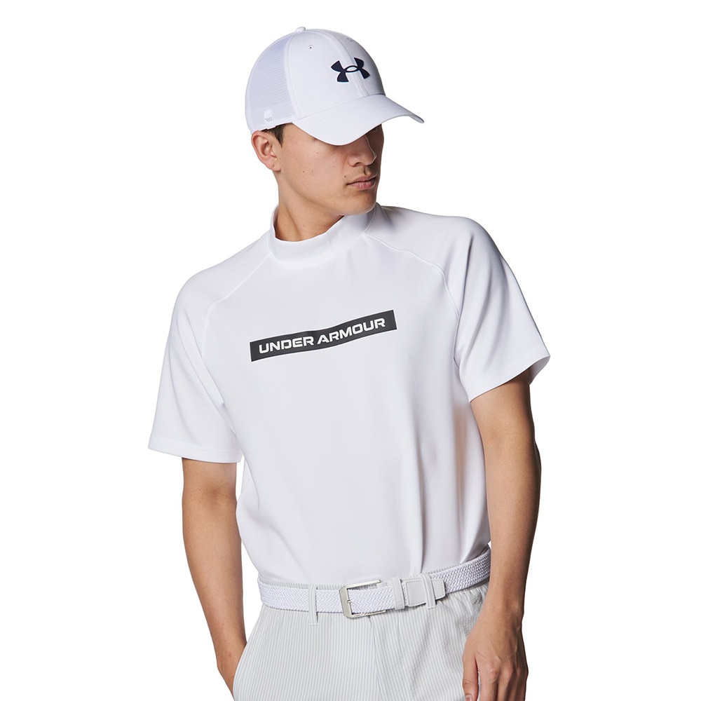 アンダーアーマー（UNDER ARMOUR）（メンズ）ゴルフウェア ドライブ アーマーニット モックネック 半袖シャツ 6001257 100