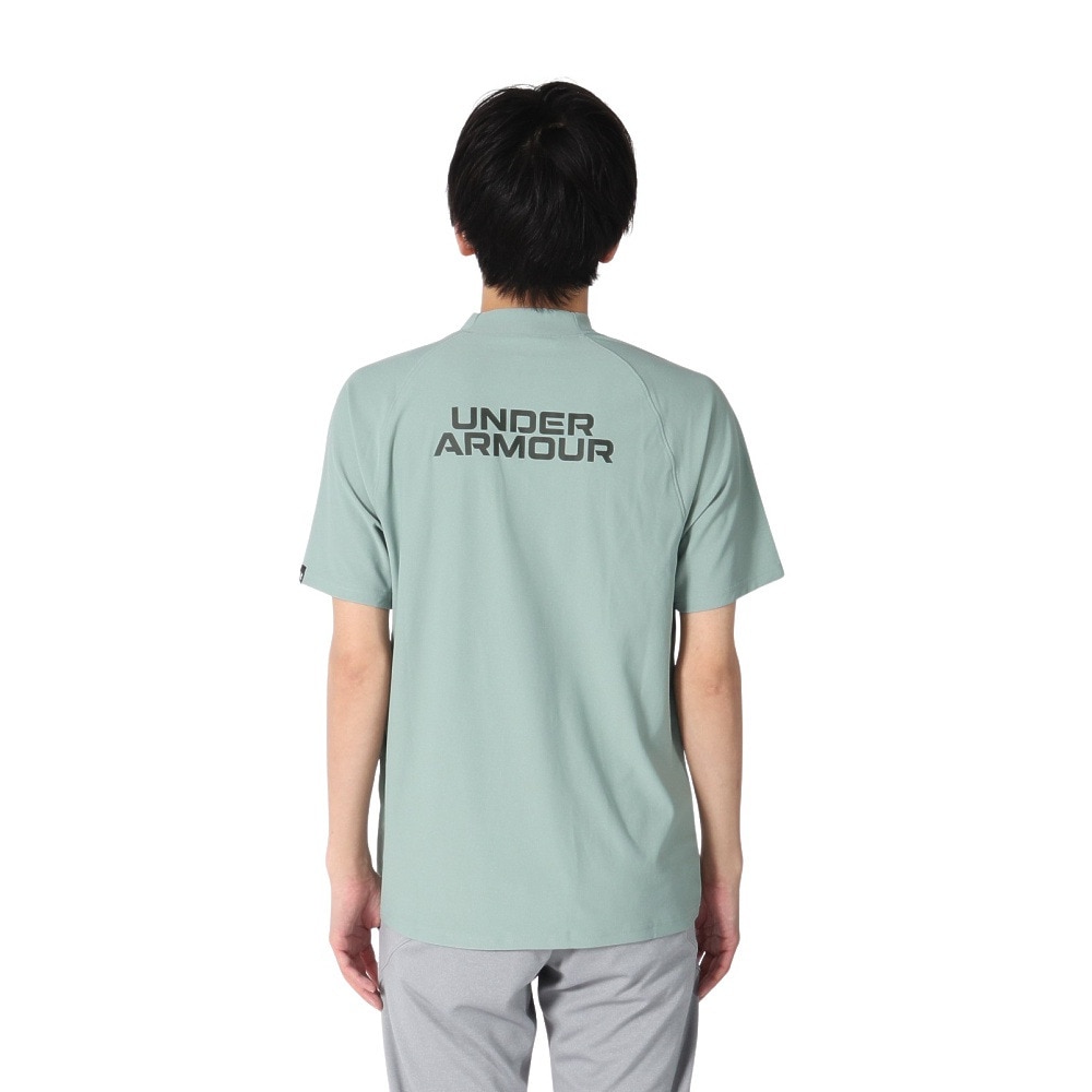 アンダーアーマー（UNDER ARMOUR）（メンズ）ゴルフウェア 半袖 Match play モックネック シャツ 6003634 348
