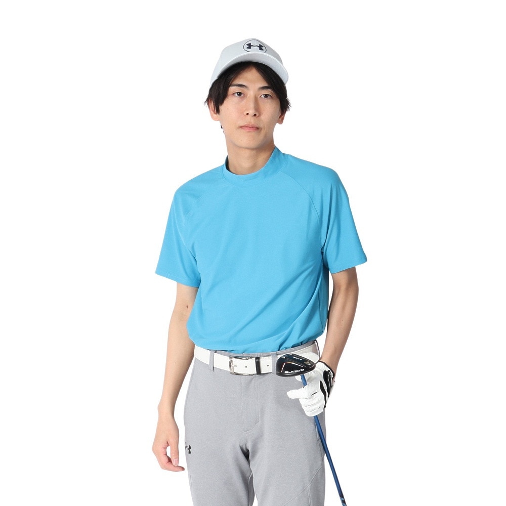 アンダーアーマー（UNDER ARMOUR）（メンズ）ゴルフウェア 半袖 Match play モックネック シャツ 6003634 452