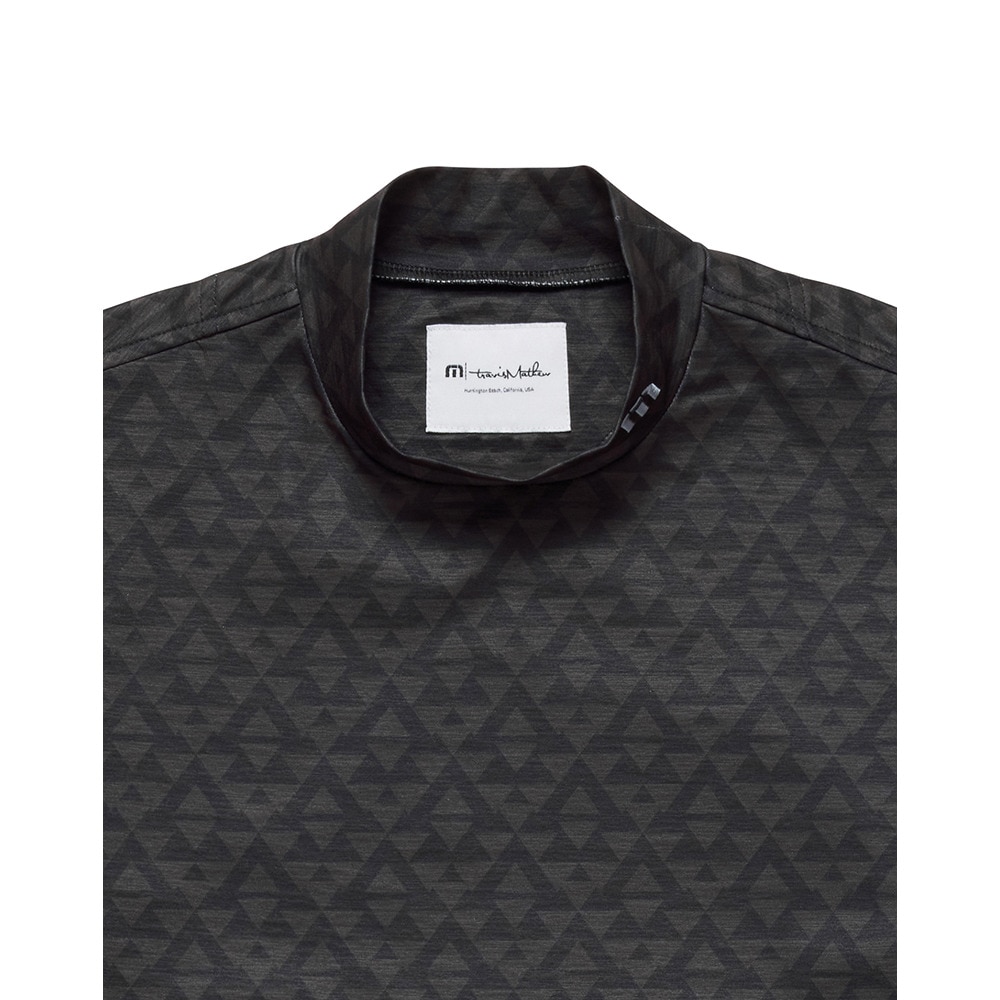 トラビス・マシュー メンズシャツ グレー/ブラック 新品　　モックネック トラヴィスマシュー（Travis Mathew）（メンズ）ゴルフウェア