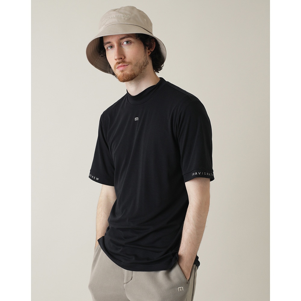 トラヴィスマシュー（Travis Mathew）（メンズ）ゴルフウェア 速乾 モックネック 半袖モックネックTシャツ 7AL014-0BLK