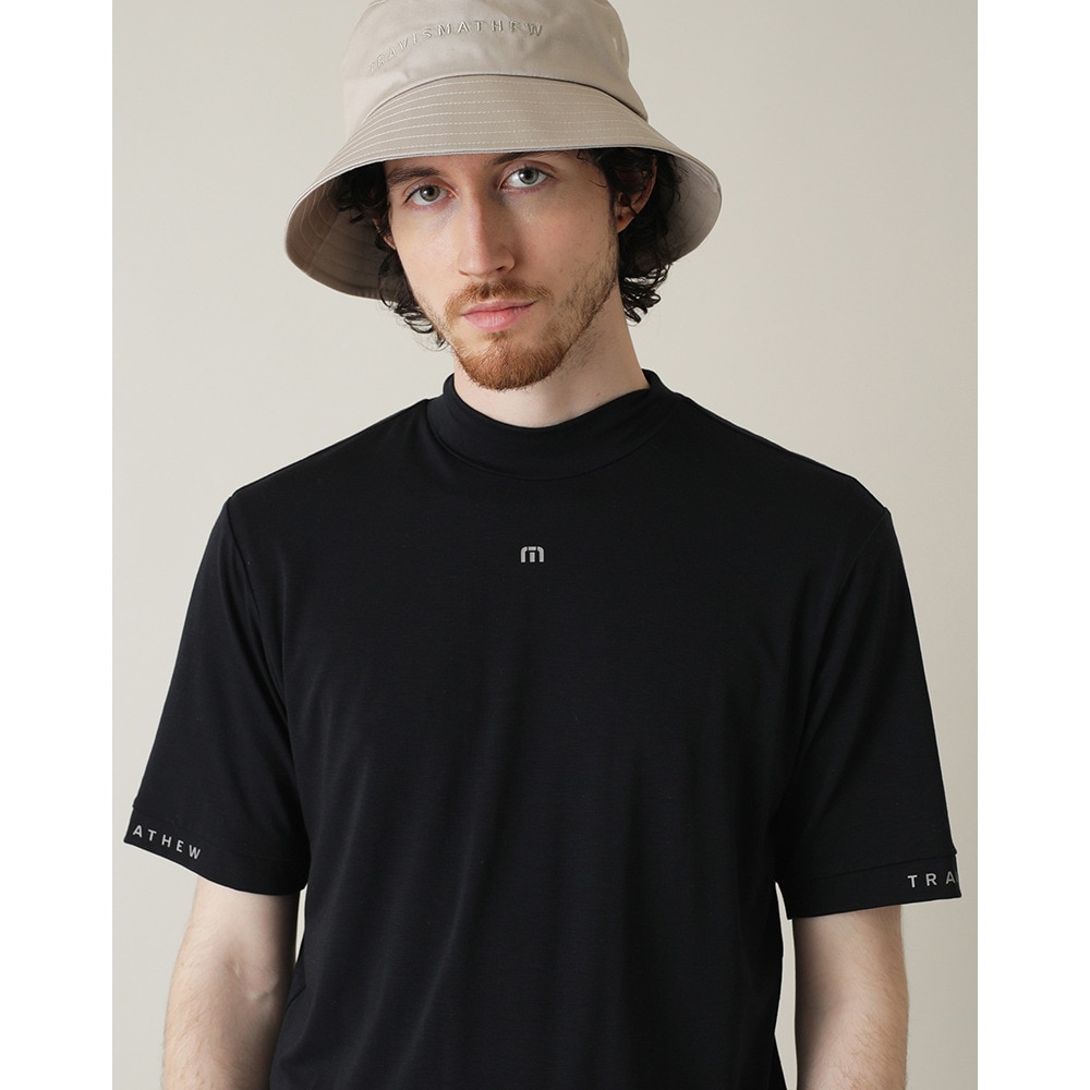 トラヴィスマシュー（Travis Mathew）（メンズ）ゴルフウェア 速乾 モックネック 半袖モックネックTシャツ 7AL014-0BLK