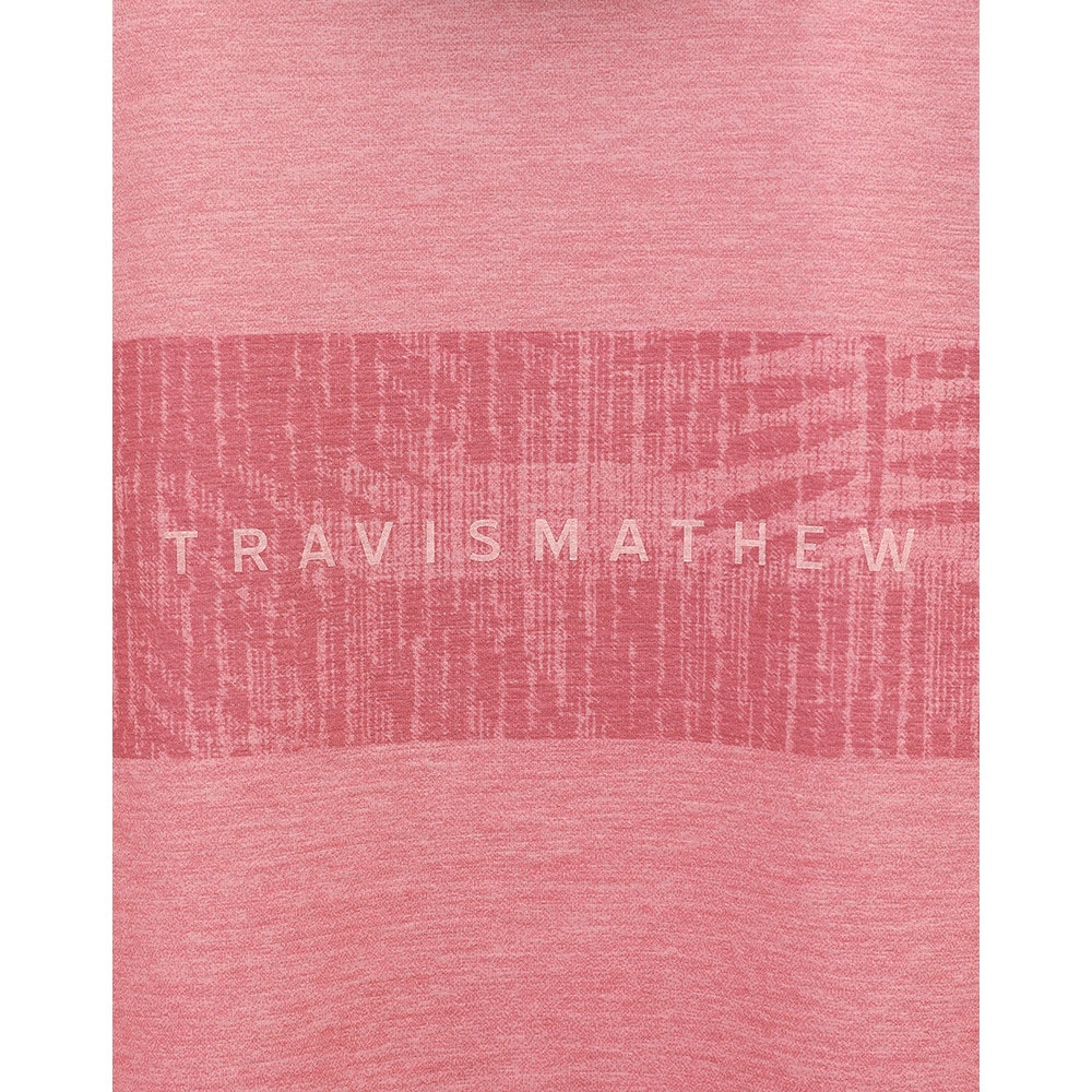 トラヴィスマシュー（Travis Mathew）（メンズ）ゴルフウェア 吸湿速乾 チェストプリント半袖モックネックシャツ 7AL016-6GNR