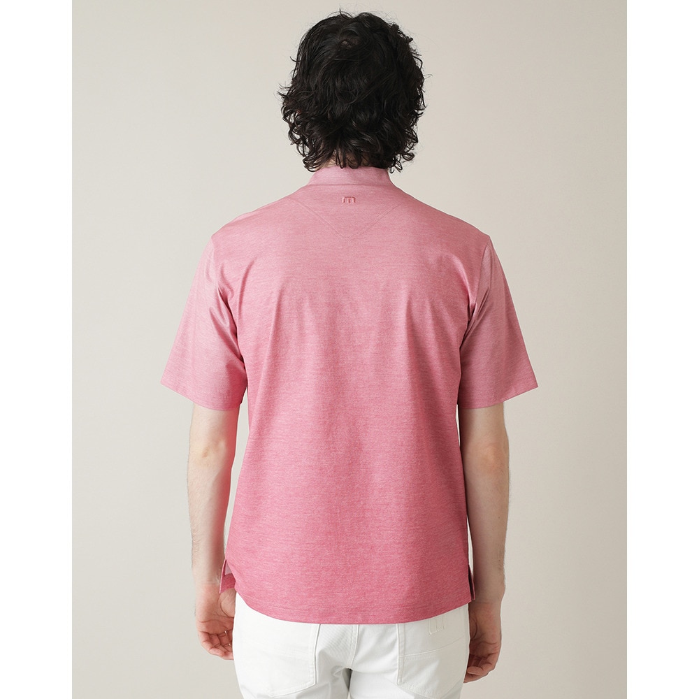 トラヴィスマシュー（Travis Mathew）（メンズ）ゴルフウェア 吸湿速乾 チェストプリント半袖モックネックシャツ 7AL016-6GNR