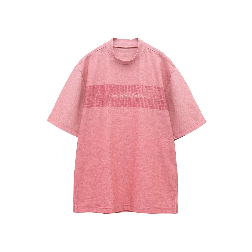 トラヴィスマシュー（Travis Mathew）（メンズ）ゴルフウェア 吸湿速乾 チェストプリント半袖モックネックシャツ 7AL016-6GNR