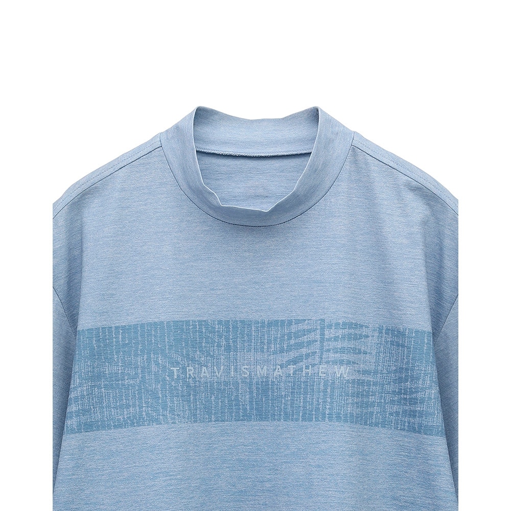 トラヴィスマシュー（Travis Mathew）（メンズ）ゴルフウェア 吸湿速乾 チェストプリント半袖モックネックシャツ 7AL016-C0438