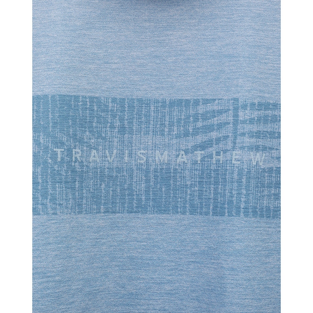 トラヴィスマシュー（Travis Mathew）（メンズ）ゴルフウェア 吸湿速乾 チェストプリント半袖モックネックシャツ 7AL016-C0438