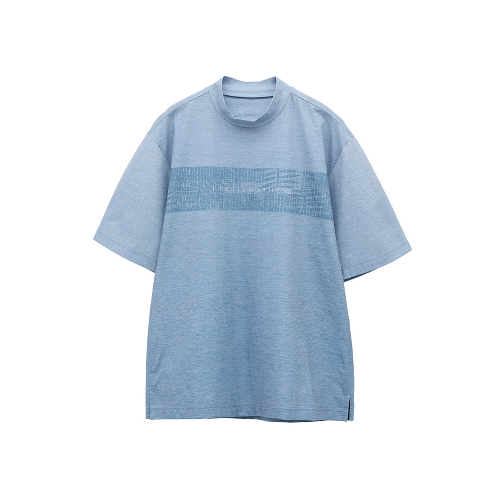 トラヴィスマシュー（Travis Mathew）（メンズ）ゴルフウェア 吸湿速乾 チェストプリント半袖モックネックシャツ 7AL016-C0438