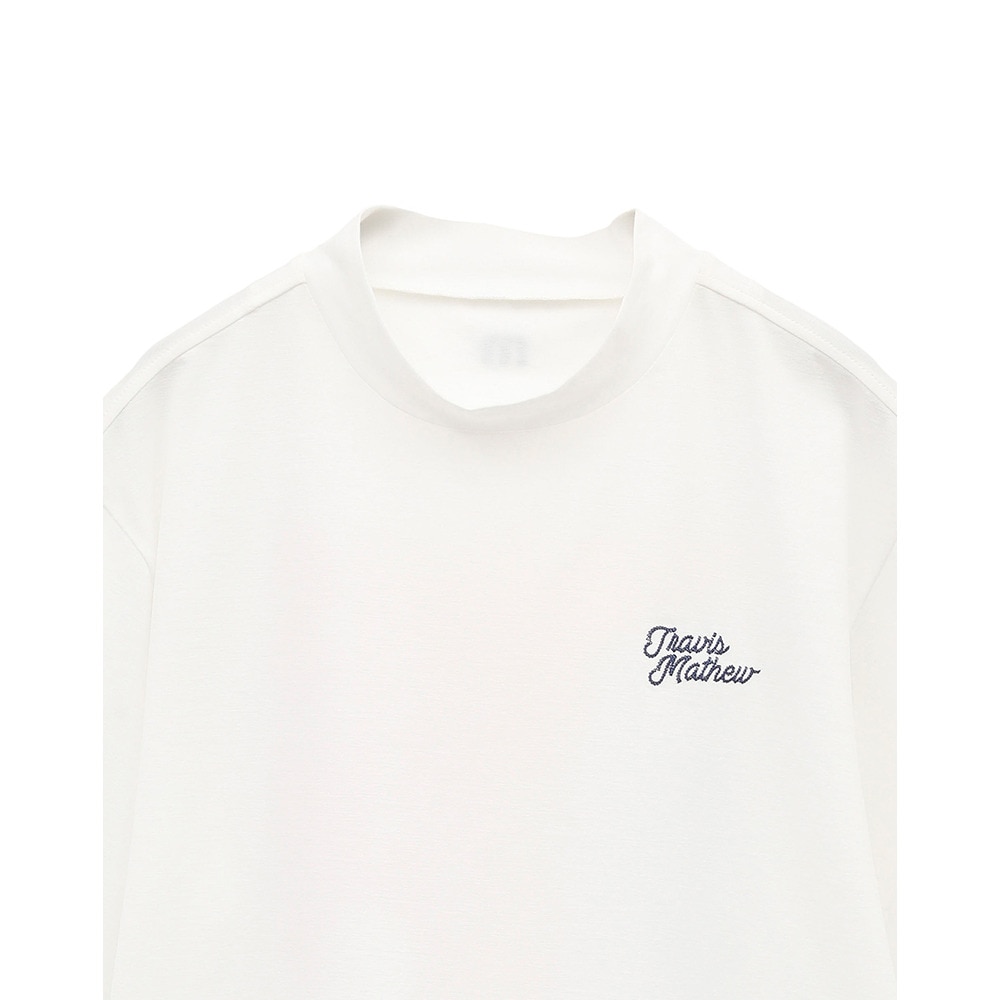 トラヴィスマシュー（Travis Mathew）（メンズ）ゴルフウェア 吸湿速乾 Stitch 半袖 レトロ モックネックシャツ 7AL024-1WHT