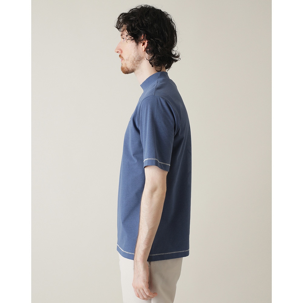 トラヴィスマシュー（Travis Mathew）（メンズ）ゴルフウェア 吸湿速乾 Stitch 半袖 レトロ モックネックシャツ 7AL024-4VIN