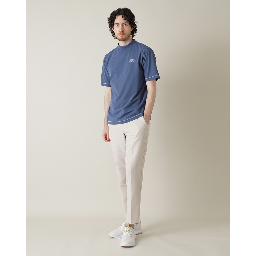 トラヴィスマシュー（Travis Mathew）（メンズ）ゴルフウェア 吸湿速乾 Stitch 半袖 レトロ モックネックシャツ 7AL024-4VIN