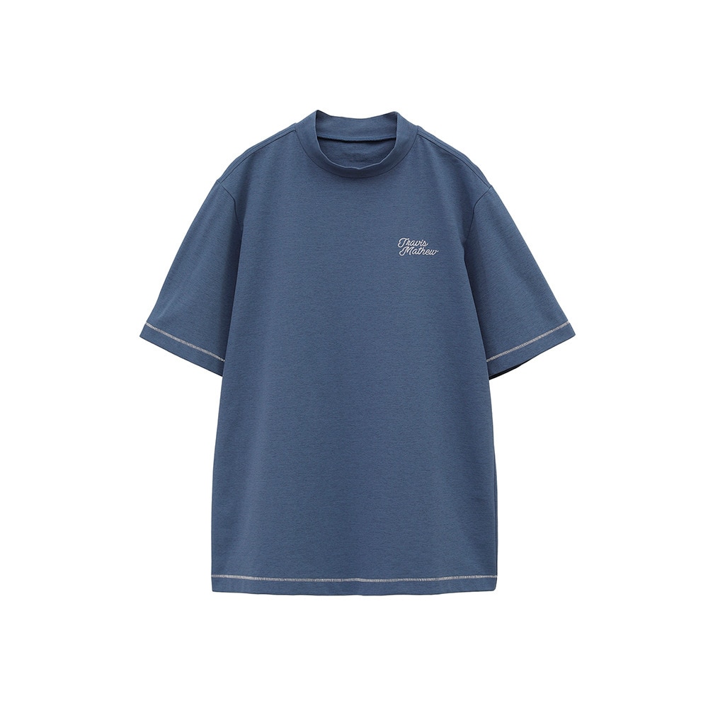トラヴィスマシュー（Travis Mathew）（メンズ）ゴルフウェア 吸湿速乾 Stitch 半袖 レトロ モックネックシャツ 7AL024-4VIN