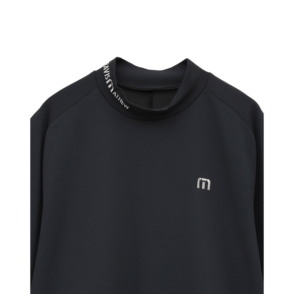 トラヴィスマシュー（Travis Mathew）（メンズ）ゴルフウェア 半袖 Tour Logo モックネックシャツ 7AL038-0BLK