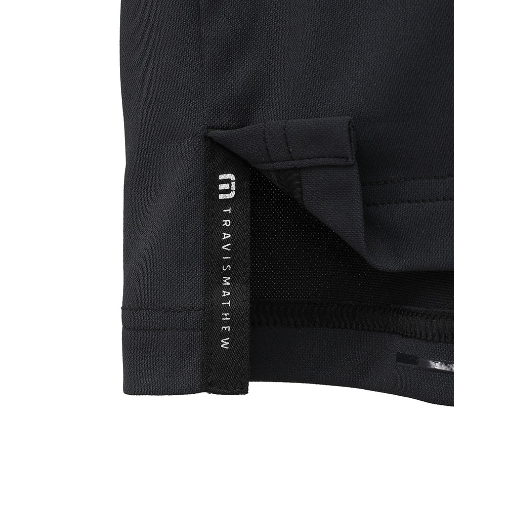トラヴィスマシュー（Travis Mathew）（メンズ）ゴルフウェア 半袖 Tour Logo モックネックシャツ 7AL038-0BLK
