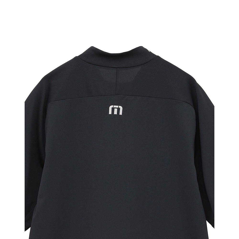 トラヴィスマシュー（Travis Mathew）（メンズ）ゴルフウェア 半袖 Tour Logo モックネックシャツ 7AL038-0BLK