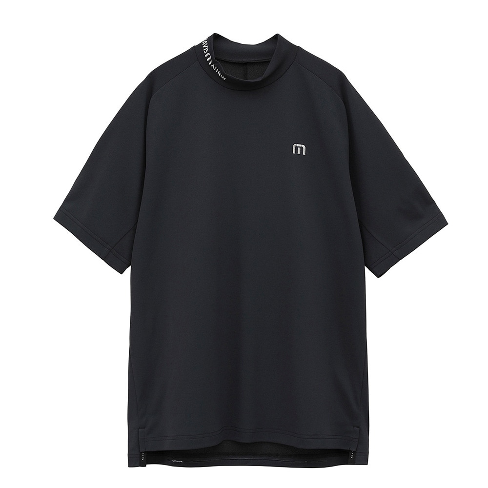 トラヴィスマシュー（Travis Mathew）（メンズ）ゴルフウェア 半袖 Tour Logo モックネックシャツ 7AL038-0BLK