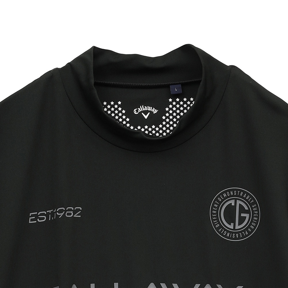 キャロウェイ（CALLAWAY）（メンズ）ゴルフウェア 半袖 ストレッチスムース モックネックシャツ C25134105-1010