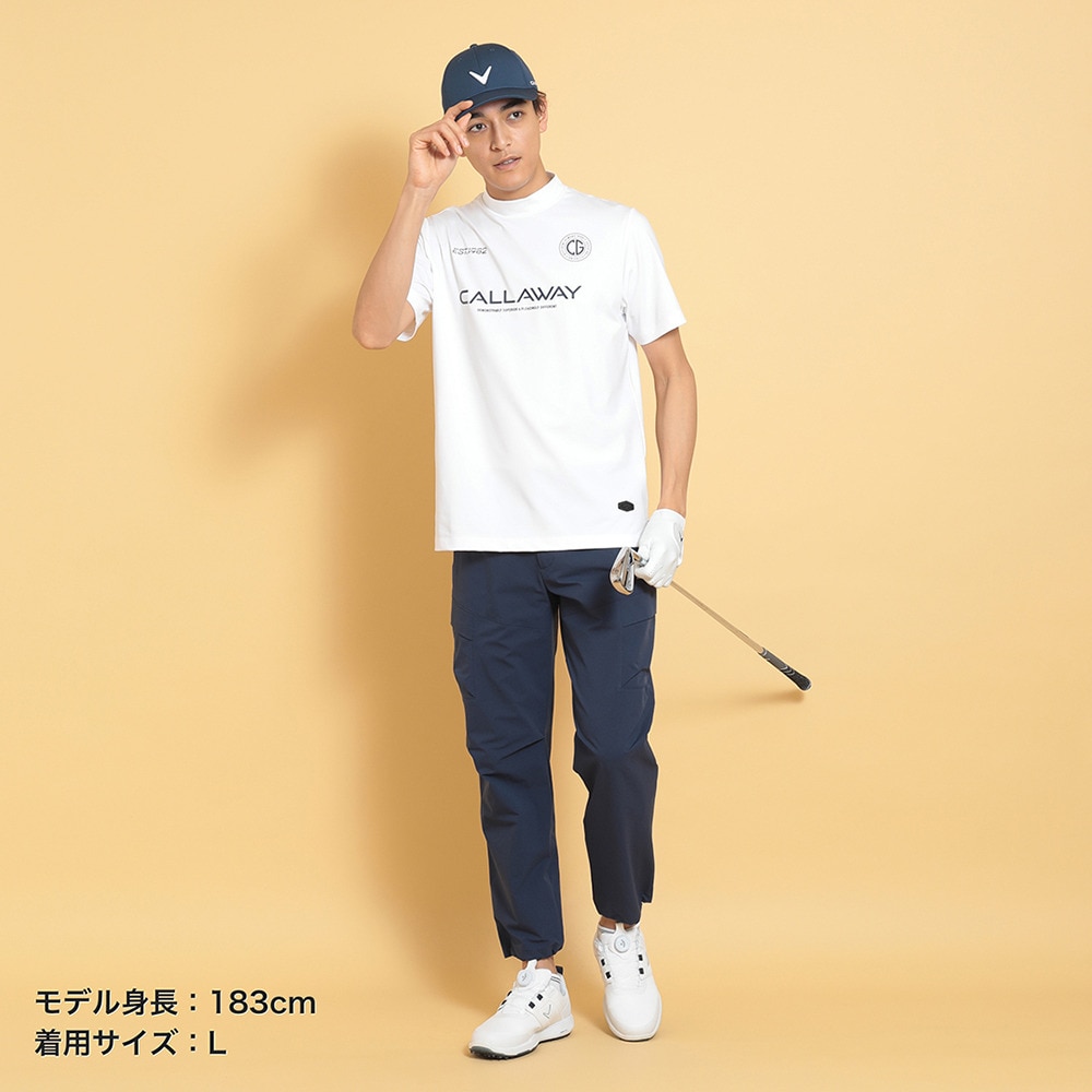 キャロウェイ（CALLAWAY）（メンズ）ゴルフウェア 半袖 ストレッチスムース モックネックシャツ C25134105-1030