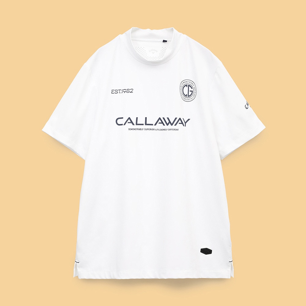 キャロウェイ（CALLAWAY）（メンズ）ゴルフウェア 半袖 ストレッチスムース モックネックシャツ C25134105-1030