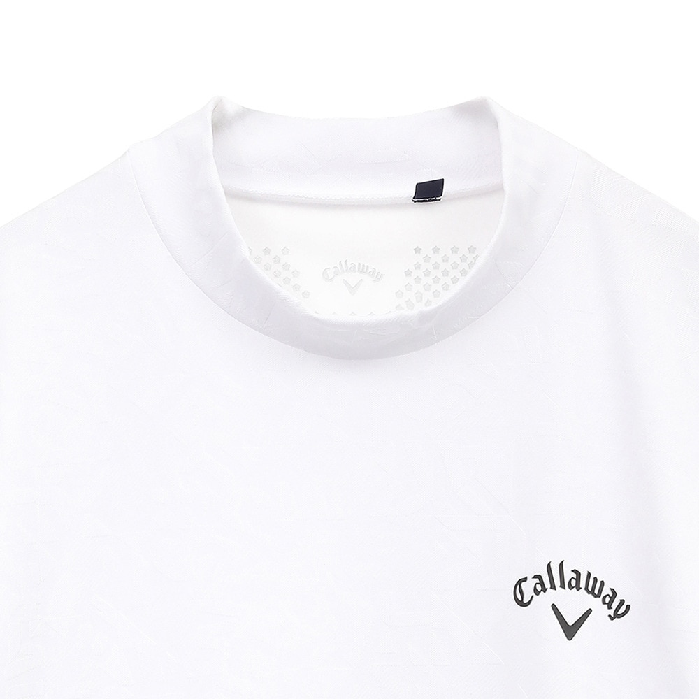 キャロウェイ（CALLAWAY）（メンズ）ゴルフウェア 半袖 幾何学ロゴジャカード モックネックシャツ C25134106-1030