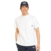 (メンズ)ゴルフウェア 接触冷感 半袖 -3℃裏クール天竺モックネックシャツ C25134108-1030