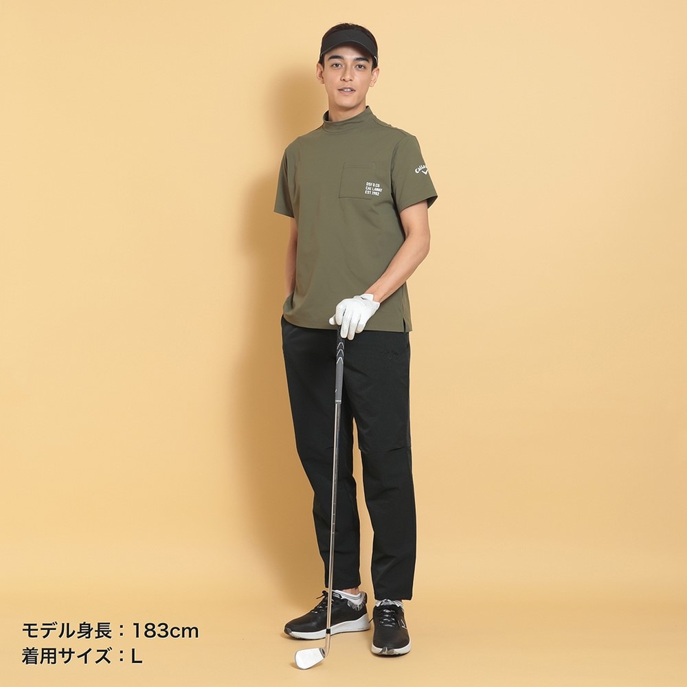 キャロウェイ（CALLAWAY）（メンズ）ゴルフウェア 接触冷感 半袖 -3℃裏クール天竺モックネックシャツ C25134108-1180