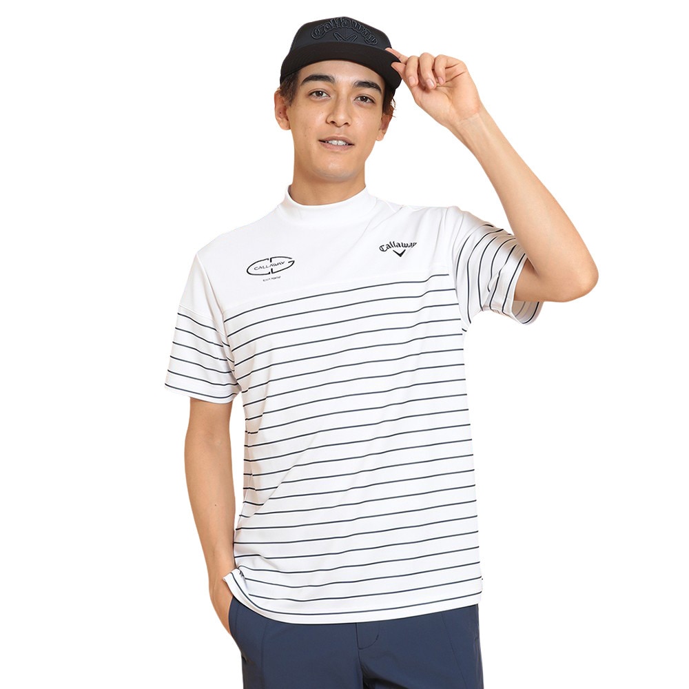 キャロウェイ（CALLAWAY）（メンズ）ゴルフウェア 接触冷感 -3℃裏クール 半袖 モックネックシャツ C25134109-1030