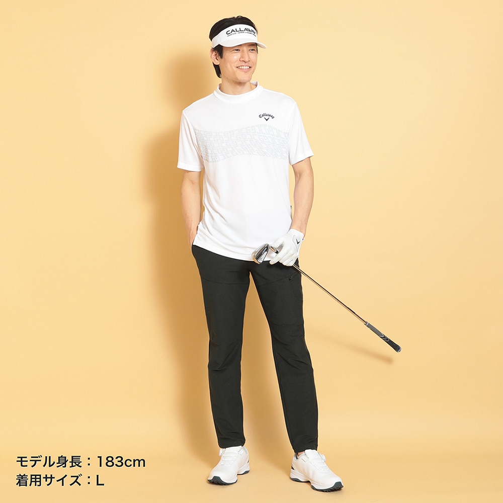 キャロウェイ（CALLAWAY）（メンズ）ゴルフウェア 接触冷感 -3℃裏クール 半袖 モックネックシャツ C25134121-1030