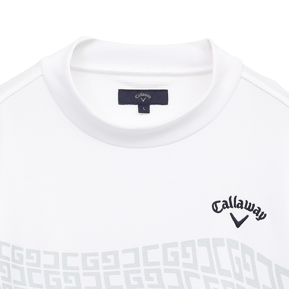 キャロウェイ（CALLAWAY）（メンズ）ゴルフウェア 接触冷感 -3℃裏クール 半袖 モックネックシャツ C25134121-1030