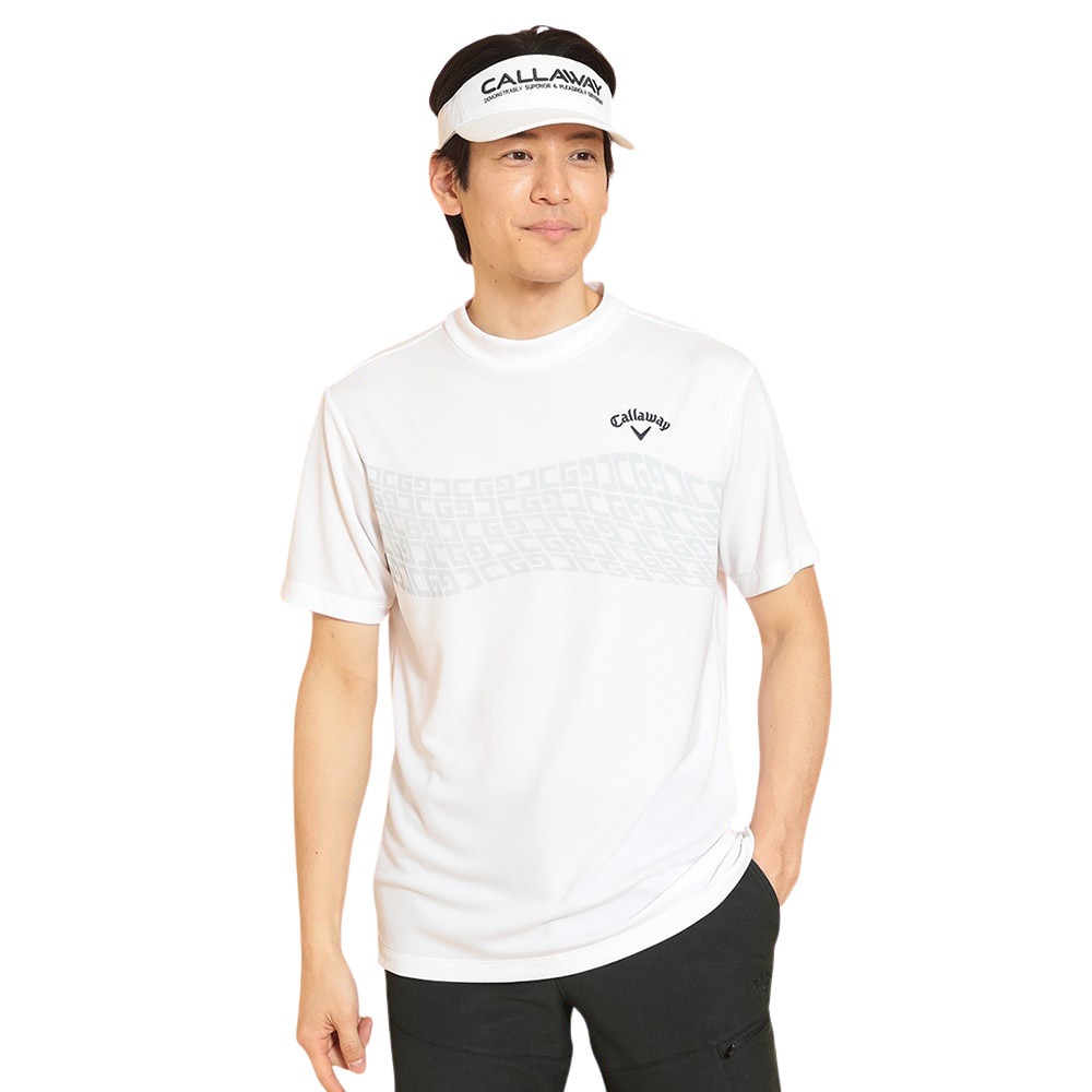 キャロウェイ（CALLAWAY）（メンズ）ゴルフウェア 接触冷感 -3℃裏クール 半袖 モックネックシャツ C25134121-1030